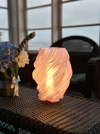 Hibiscus Swirl Lamp