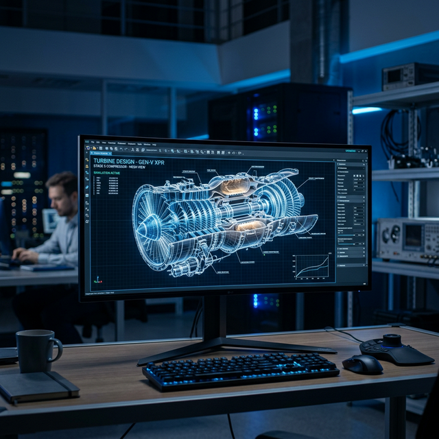 Industrial Turbine CAD
